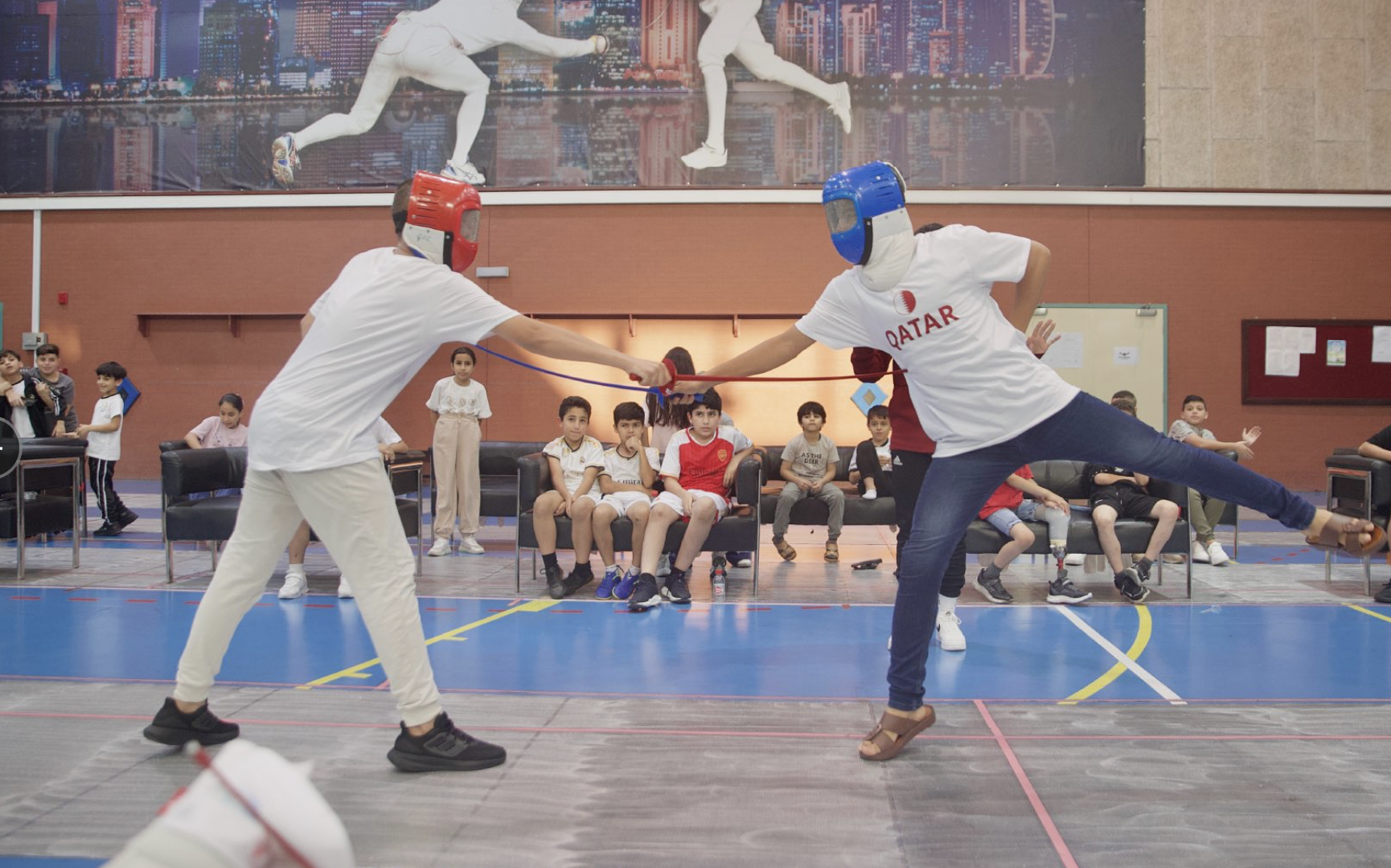 Olympic Committee hosts fencing festival inviting Gaza’s evacuees in Qatar
